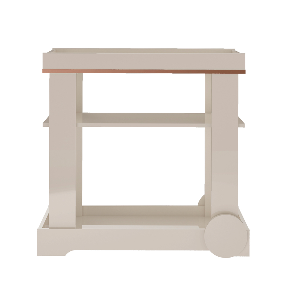 Carrinho Bar Rose Off White