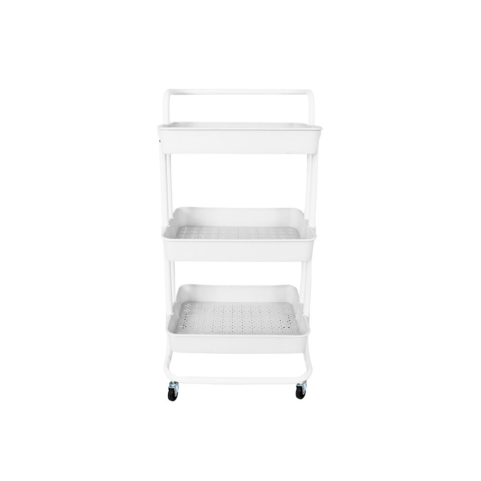 Carrinho Multiuso Cora 3 Prateleiras Branco