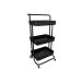 Carrinho Multiuso Cora 3 Prateleiras Preto
