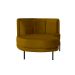 Chaise Longue Luminne Veludo Ouro e Preto