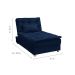 Chaise Penélope Veludo Azul