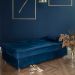 Chaise Penélope Veludo Azul