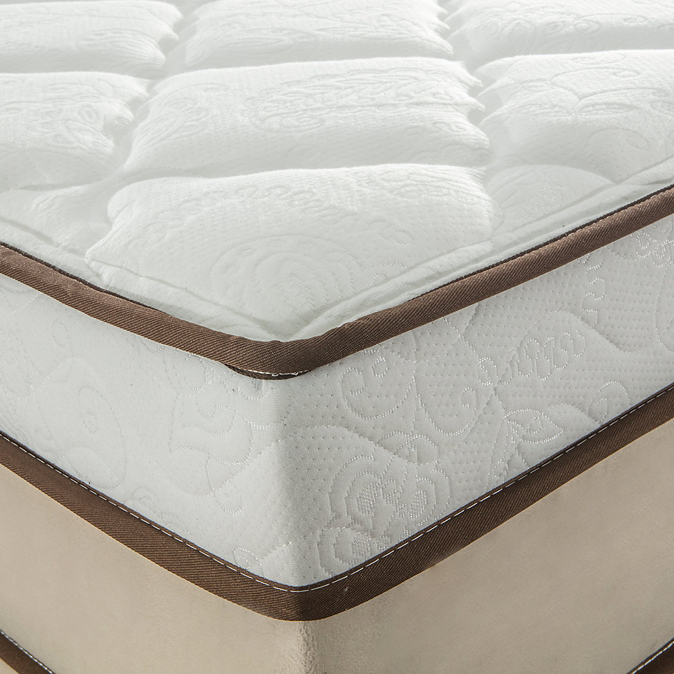 Colchão Casal Aquárius Molas Ensacadas (34x138x188) Branco e Bege