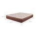 Colchão Casal Bali Mola Ensacada (26x138x188) Bege e Marrom