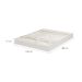 Colchão Casal Joyful Espuma D33 (17x138x188) Branco e Bege
