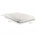 Colchão Casal Keva Molas Ensacadas Wide (24x138x188) Branco com 2 Travesseiros Guldi Soft Nasa Branco