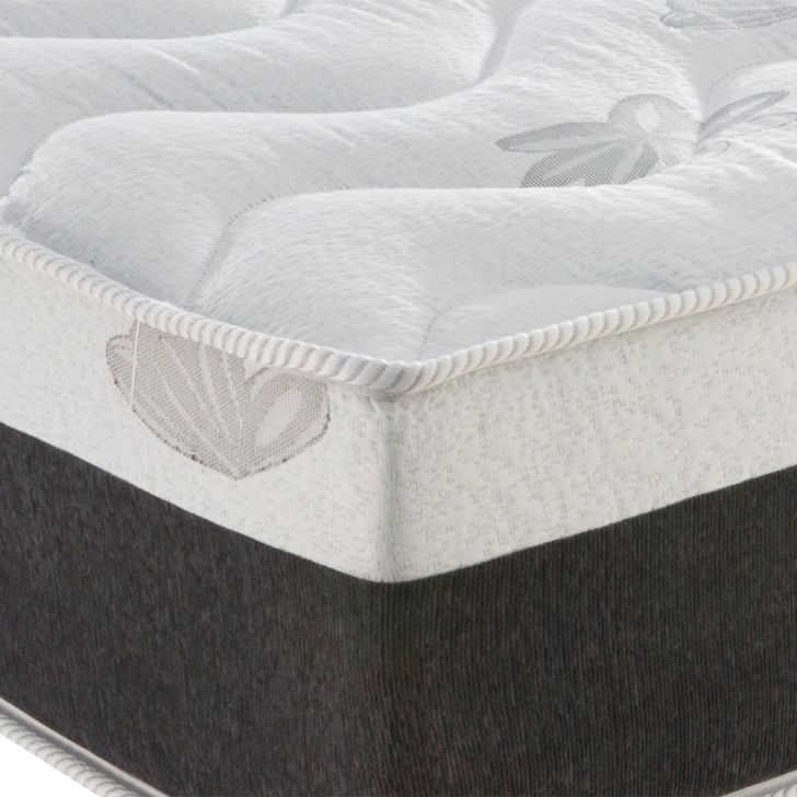 Colchão Casal Pegasus Molas Ensacadas (30x138x188) Branco e Cinza com 2 Travesseiros Guldi Soft Nasa Branco