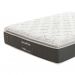 Colchão Casal Safira Plush Molas Ensacadas (34x128x188) Branco e Cinza com 2 Travesseiros Guldi Soft Nasa Branco
