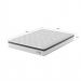 Colchão Casal Sigma Molas Ensacadas (22x138x188) Branco e Cinza