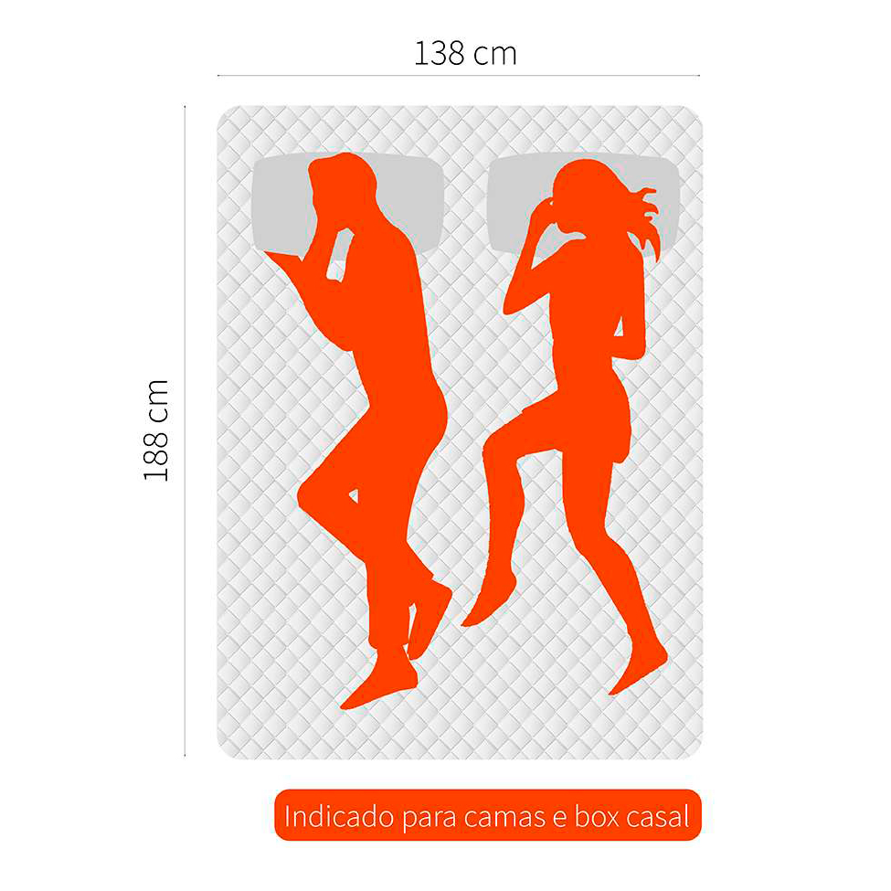 Colchão Casal Sonhare Mola Ensacada (26x138x188) Bege