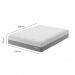 Colchão Casal Sublime Mola Ensacada e Espuma Viscoelástica (32x138x188) Cinza e Branco com 2 Travesseiros Guldi Soft Nasa Branco