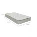 Colchão Infantil Archie com Espuma D18 (12x70x130) Branco