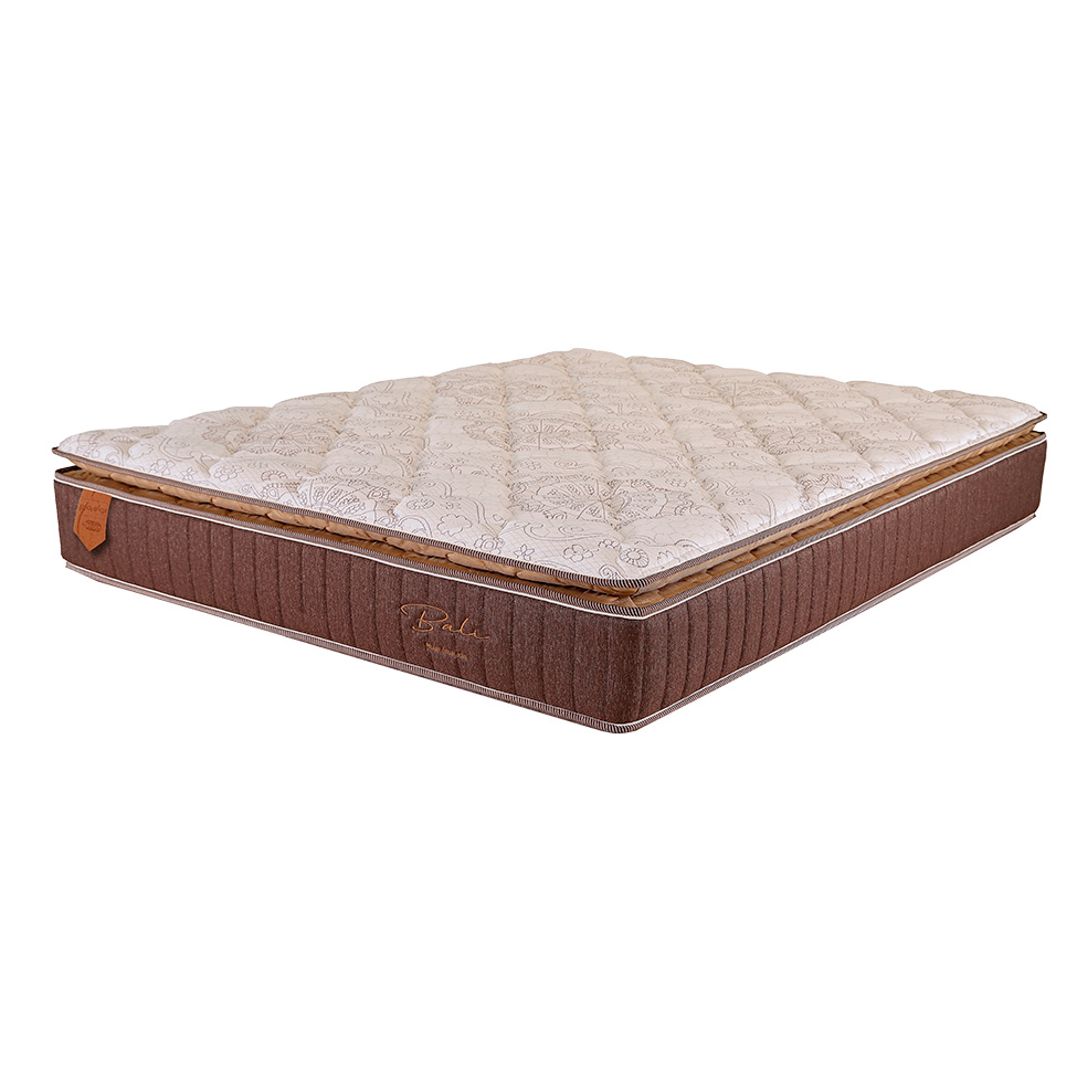 Colchão King Bali Mola Ensacada (26x193x203) Bege e Marrom