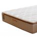 Colchão King Brilhante Molas Ensacadas (30x193x203) Marrom e Bege com 2 Travesseiros Guldi Soft Nasa Branco