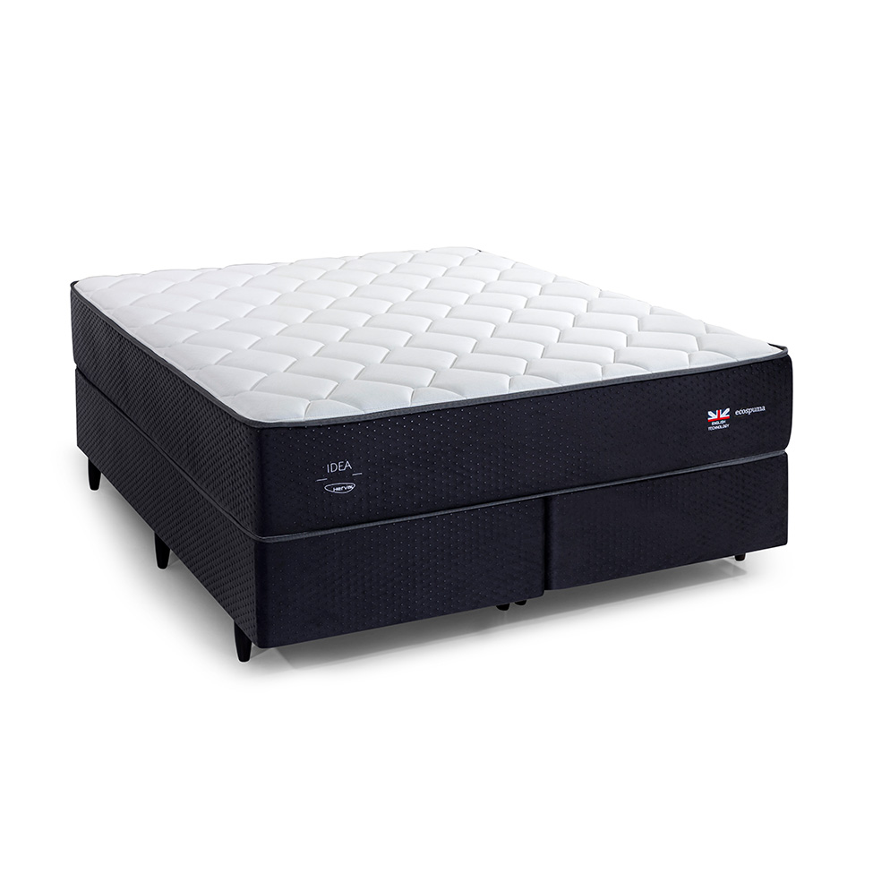 Colchão King Molas Maxspring Idea (32x193x203) Branco e Preto