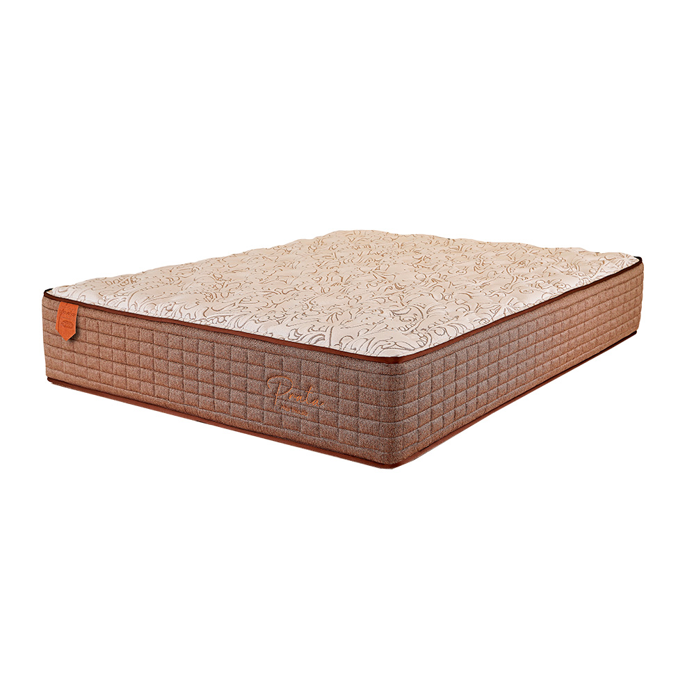 Colchão King Prata Mola Ensacada (30x193x203) Bege e Marrom