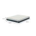 Colchão King Safira Molas Ensacadas (26x193x203) Azul e Branco