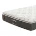 Colchão King Safira Plush Molas Ensacadas (30x193x203) Branco e Cinza com 2 Travesseiros Guldi Soft Nasa Branco