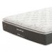 Colchão King Safira Plush Molas Ensacadas (34x193x203) Branco e Cinza com 2 Travesseiros Guldi Soft Nasa Branco