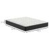 Colchão Queen Hortensia D33 (24x158x198) Preto e Branco