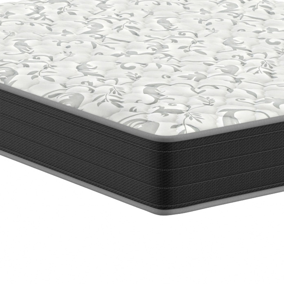 Colchão Queen Hortensia D33 (24x158x198) Preto e Branco