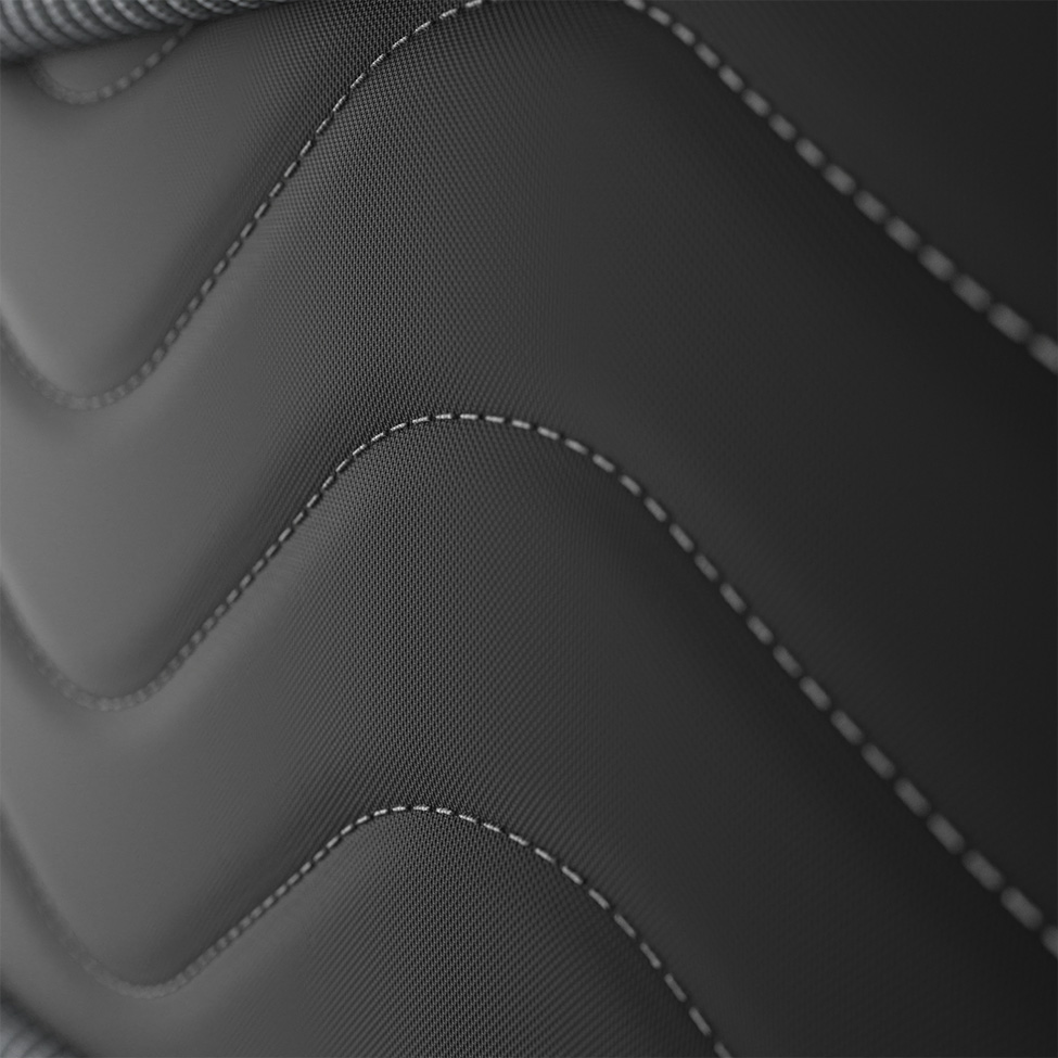 Colchão Queen Jade D28 (24x158x198) Preto e Branco