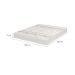 Colchão Queen Joyful Espuma D33 (17x158x198) Branco e Bege