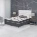 Colchão Queen Joyful Espuma D45 (17x158x198) Cinza e Branco