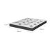 Colchão Queen Joyful Espuma D45 (17x158x198) Cinza e Branco