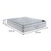 Colchão Queen Molas Ensacada Freedom (32x158x198) Branco com 2 Travesseiros Guldi Soft Nasa Branco