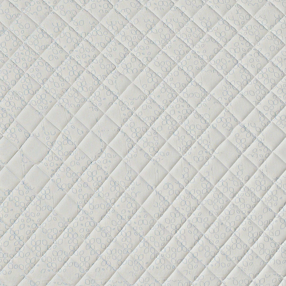 Colchão Queen Safira Molas Ensacadas (26x158x198) Azul e Branco