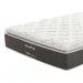 Colchão Queen Safira Plush Molas Ensacadas (30x158x198) Branco e Cinza com 2 Travesseiros Guldi Soft Nasa Branco