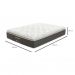 Colchão Queen Safira Plush Molas Ensacadas (30x158x198) Branco e Cinza com 2 Travesseiros Guldi Soft Nasa Branco