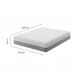 Colchão Queen Sublime Mola Ensacada e Espuma Viscoelástica (32x158x198) Cinza e Branco com 2 Travesseiros Guldi Soft Nasa Branco