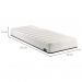 Colchão Solteirão Keva Molas Ensacadas Wide (24x96x203) Branco com Travesseiro Guldi Soft Nasa Branco