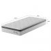 Colchão Solteirão Sigma Molas Ensacadas (22x96x203) Branco e Cinza