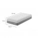 Colchão Solteirão Sublime Mola Ensacada e Espuma Viscoelástica (32x96x203) Cinza e Branco com Travesseiro Guldi Soft Nasa Branco