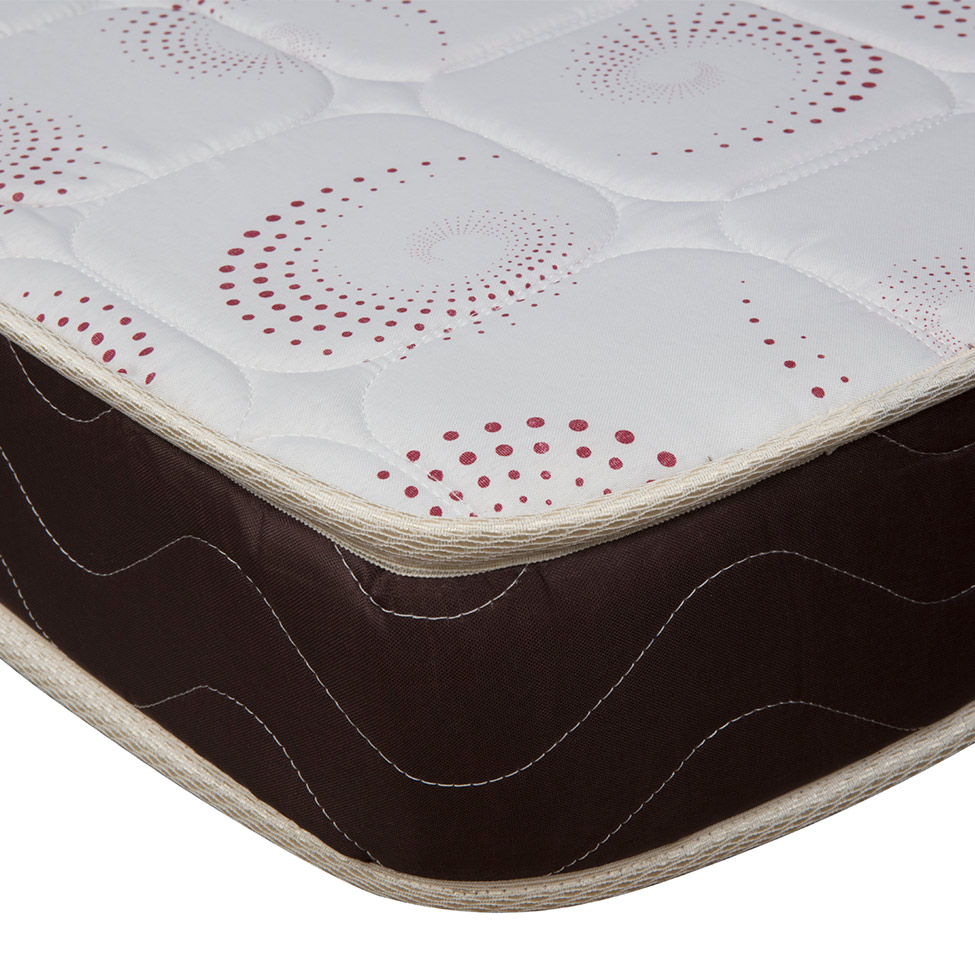 Colchão Solteiro Astra Super de Espuma D23 (14x88x188) Branco e Marrom