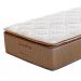 Colchão Solteiro Brilhante Molas Ensacadas (30x78x188) Marrom e Bege com Travesseiro Guldi Soft Nasa Branco