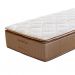 Colchão Solteiro Brilhante Molas Ensacadas (30x88x188) Marrom e Bege com Travesseiro Guldi Soft Nasa Branco