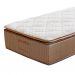 Colchão Solteiro Brilhante Molas Ensacadas (34x88x188) Marrom e Bege com Travesseiro Guldi Soft Nasa Branco