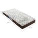 Colchão Solteiro Águia Super de Espuma D33 (17x108x198) Bege e Marrom