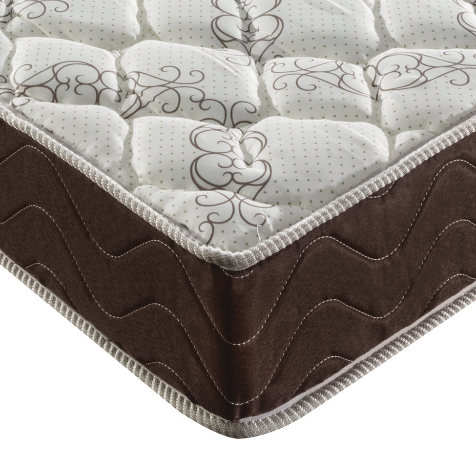Colchão Solteiro Águia Super de Espuma D33 (20x88x188) Bege e Marrom