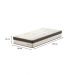 Colchão Solteiro Diamond Euro Molas Ensacadas (26x88x188) Bege e Marrom