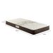 Colchão Solteiro Espuma D33 Ecoline (17x88x188) Marrom e Bege