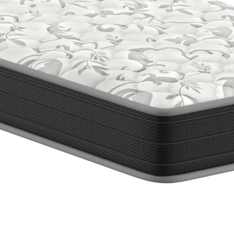 Colchão Solteiro Hortensia D33 (20x88x188) Preto e Branco