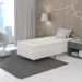 Colchão Solteiro Joyful Espuma D33 (17x88x188) Branco e Bege