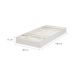 Colchão Solteiro Joyful Espuma D33 (17x88x188) Branco e Bege