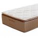 Colchão Solteiro King Brilhante Molas Ensacadas (30x96x203) Marrom e Bege com Travesseiro Guldi Soft Nasa Branco