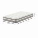 Colchão Solteiro King Milani Mola Verticoil (26x108x198) Bege